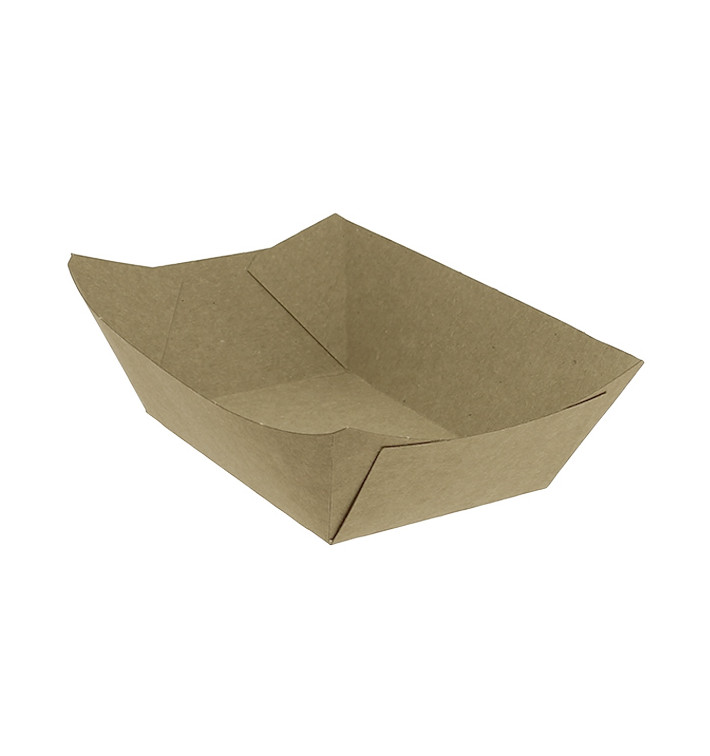 Barquette Carton Kraft-Kraft 10,6x7,3x4,5cm 350ml (25 Utés)