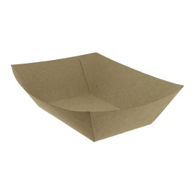 Barquette Carton Kraft-Kraft 12,2x8,0x5,5cm 525ml (25 Utés)