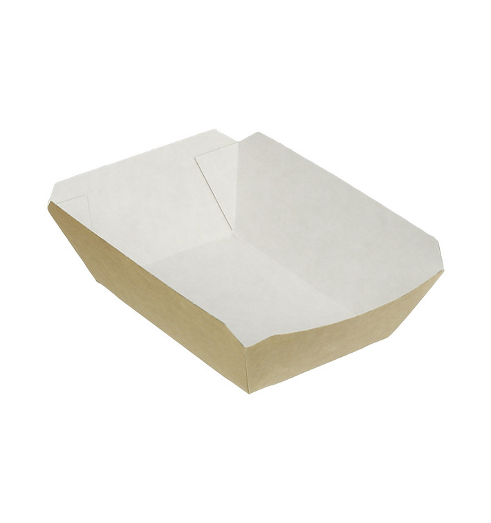 Barquette Carton 250ml Kraft 9,6x6,5x4,2cm (25 Utés) Barquette Carton 250ml Kraft 9,6x6,5x4,2cm (25 Utés)