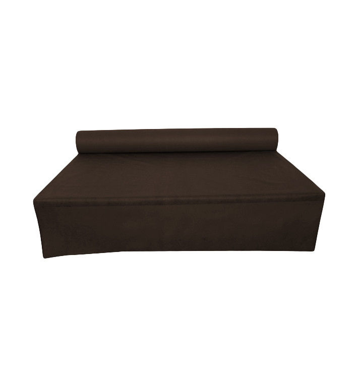 Nappe Rouleau PP Non Tissé Marron 1,2x50m 50g (6 Utés) Nappe Rouleau PP Non Tissé Marron 1,2x50m 50g (6 Utés)