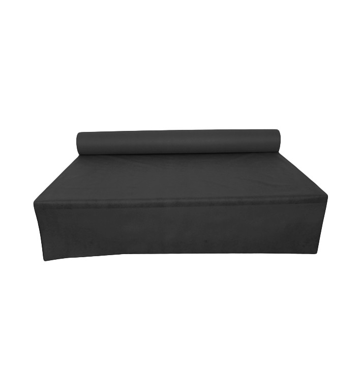 Nappe Rouleau PP Non Tissé Noir 1,2x50m 50g (6 Utés) Nappe Rouleau PP Non Tissé Noir 1,2x50m 50g (6 Utés)