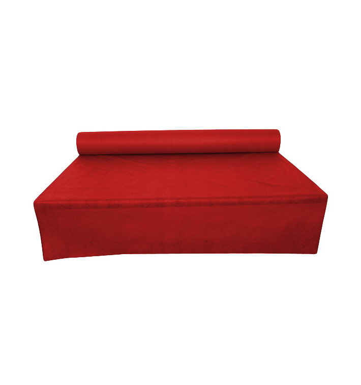 Nappe Rouleau PP Non Tissé Rouge 1,2x50m 50g (6 Utés) Nappe Rouleau PP Non Tissé Rouge 1,2x50m 50g (6 Utés)