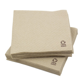 Serviettes papiers couleurs micro gaufrée pour boulangerie, snacking COLIS  DE 1200 TYPE 2 Plis DIM. cm 38 x 38 Noir