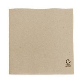 Serviette Papier Kraft 2E Molletonnée 33x33cm (50 Utés)