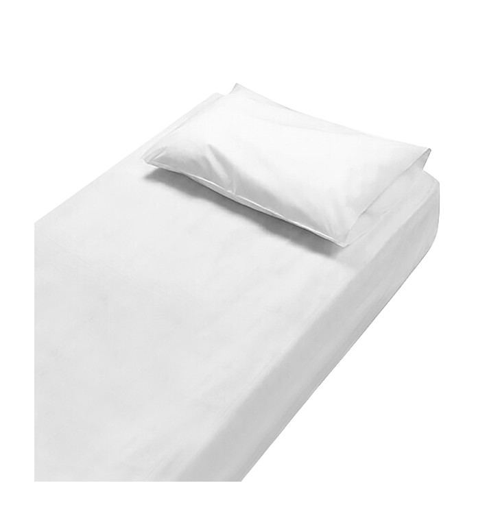 Kit Housse Matelas + Oreiller en Non tissé SMS 130x230cm (1 Uté) Kit Housse Matelas + Oreiller en Non tissé SMS 130x230cm (1 Uté)