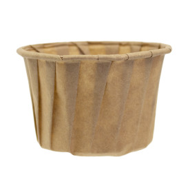 Pot Papier Kraft Plissé de 120ml (250 Unités)
