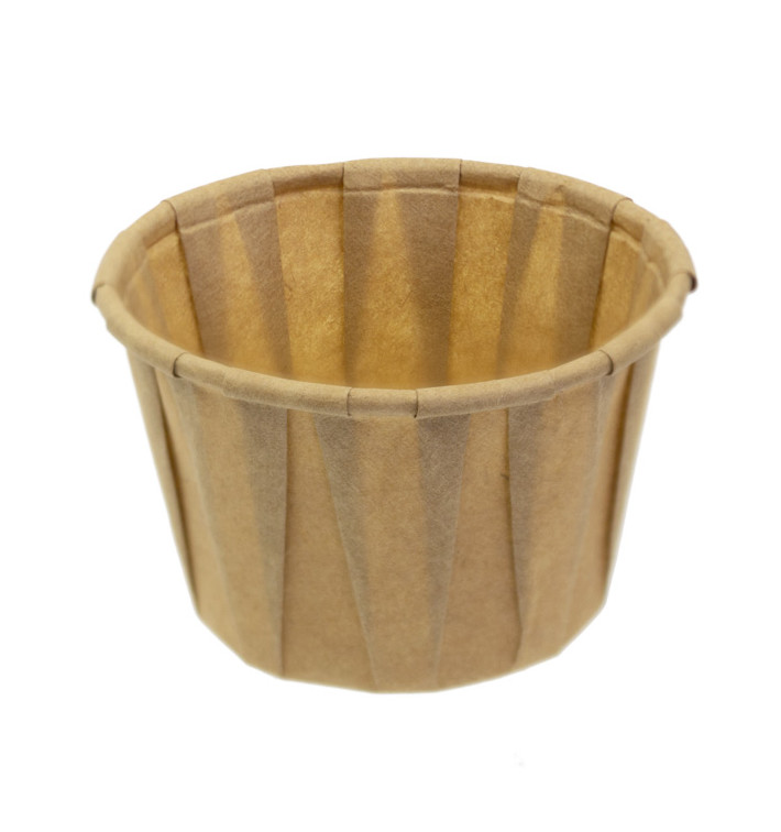 Pot Papier Kraft Plissé de 60ml (5000 Unités) Pot Papier Kraft Plissé de 60ml (5000 Unités)