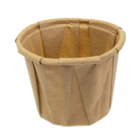 Pot Papier Kraft Plissé de 22ml (250 Unités)