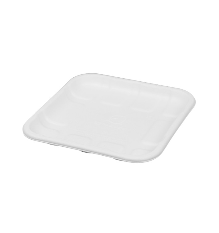 Plateau à Canne à Sucre 14,1x14,1cm (50 Unités) Plateau à Canne à Sucre 14,1x14,1cm (50 Unités)