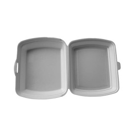 Boîte en FOAM LunchBOX Blanc 185x155x70mm (500 Unités)
