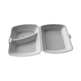 Boîte en FOAM 2 Compartiments 240x210x70mm (250 Unités)