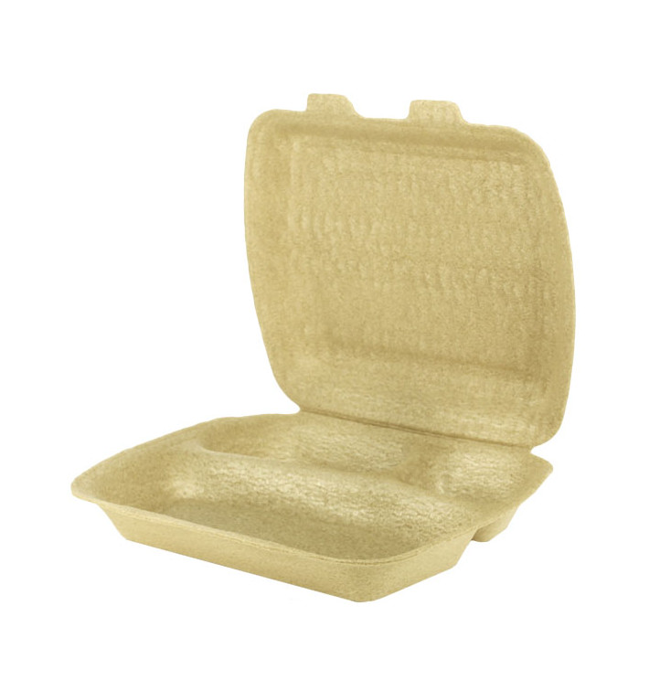 Boîte à Menu XPP 3C Crème 24x20,5x7cm (50 Utés) Boîte à Menu XPP 3C Crème 24x20,5x7cm (50 Utés)