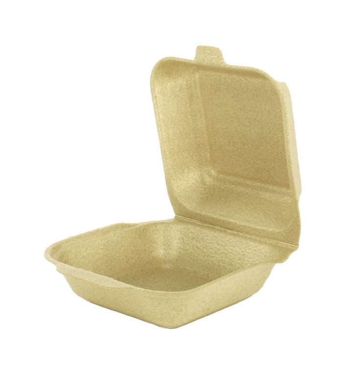 Boîte à Hamburguer XPP Crème 15x15x7cm (125 Utés) Boîte à Hamburguer XPP Crème 15x15x7cm (125 Utés)