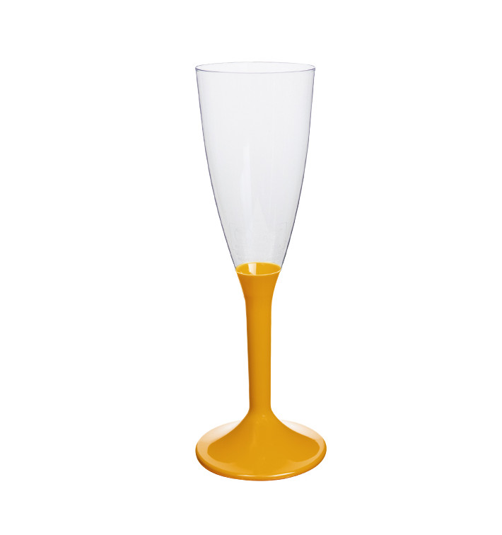 Flûte Champagne Plastique Pied Mangue 120ml 2P (20 Utés) Flûte Champagne Plastique Pied Mangue 120ml 2P (20 Utés)