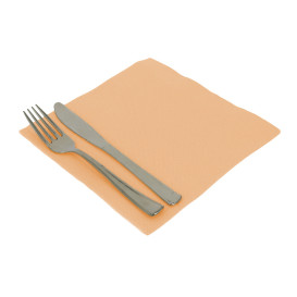 Serviette Papier Molletonnée 40X40 Saumon (1.200 Unités)