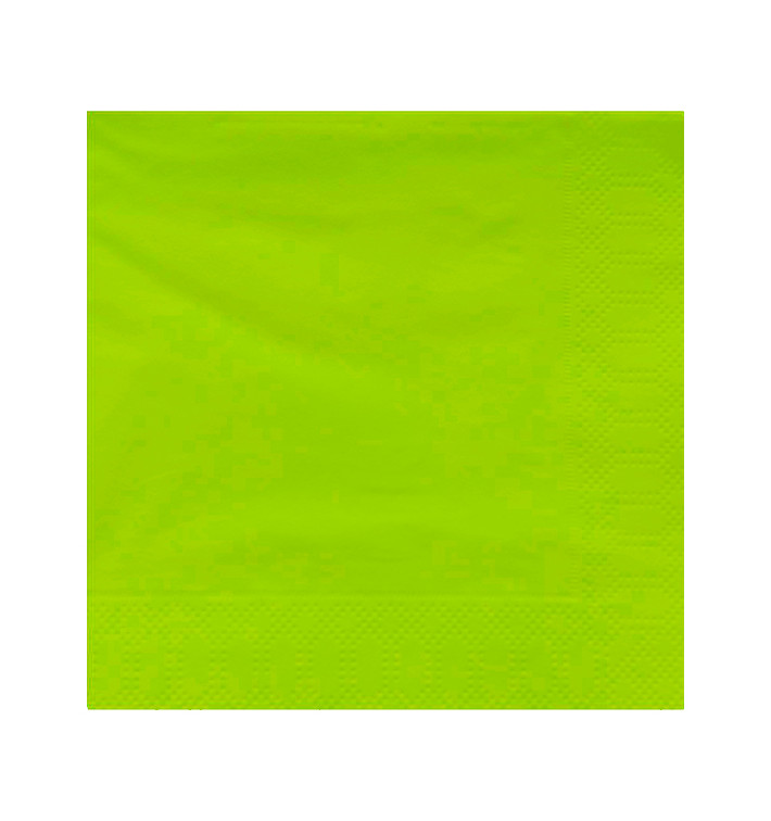 Serviette Papier à Cocktail 20x20cm Pistache (6000 Utés) Serviette Papier à Cocktail 20x20cm Pistache (6000 Utés)
