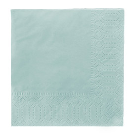 Serviette Papier à Cocktail 20x20cm Celeste (100 Utés)