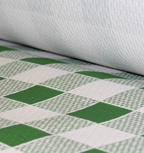Nappe en papier en Rouleau Carré vert 1x100m 40g (1 Unité)