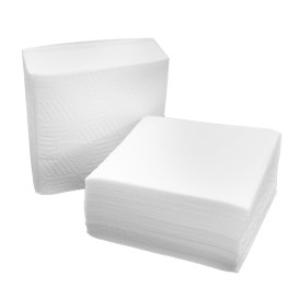 Serviette en Papier Tissu 2E en V Blanc 11x21cm (150 Utés)