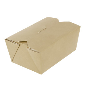 Boîte Américaine Kraft 13x8,5x6cm 700ml (360 Utés)