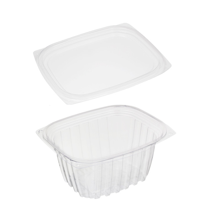Emballage Compostable PLA avec Couvercle 470ml (300 Utés) Emballage Compostable PLA avec Couvercle 470ml (300 Utés)