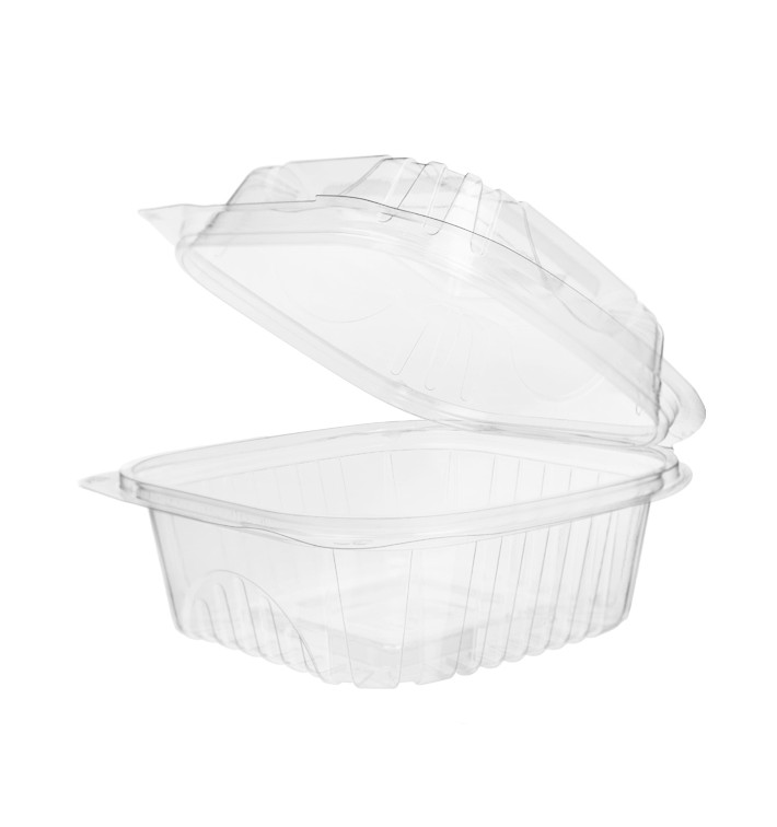 Saladier avec charnière PLA 15,0x15,0x7,5cm (80 Utés) Saladier avec charnière PLA 15,0x15,0x7,5cm (80 Utés)