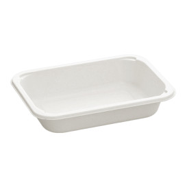Emballage Canne à Sucre PLA 580ml 18,7x13,6x3,6cm (75 Utés)