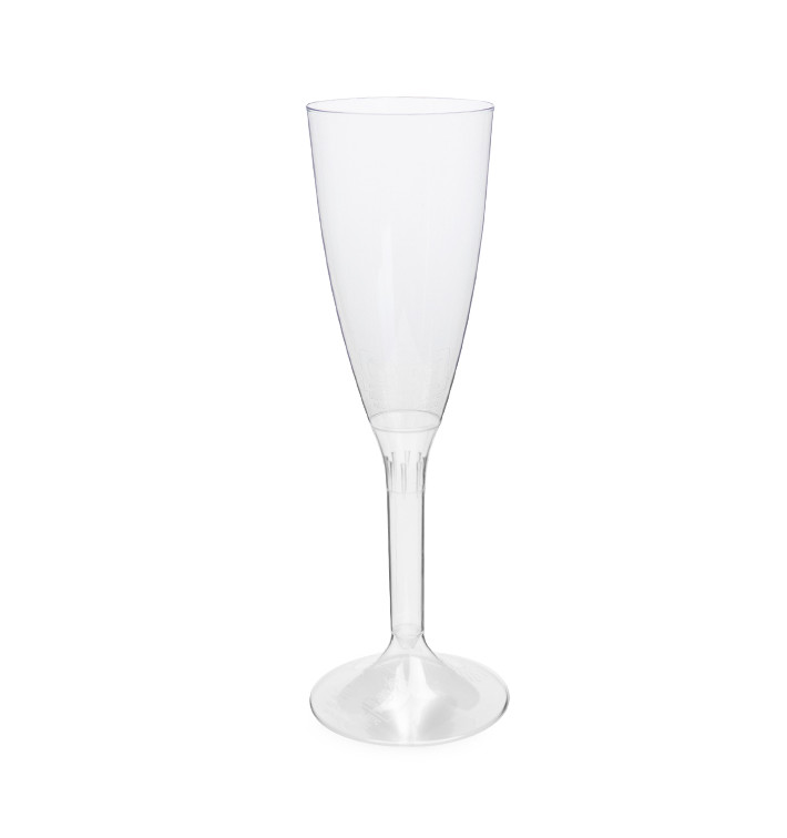 Flûte Champagne Plastique Pied Trans. 120ml 2P (200 Utés) Flûte Champagne Plastique Pied Trans. 120ml 2P (200 Utés)