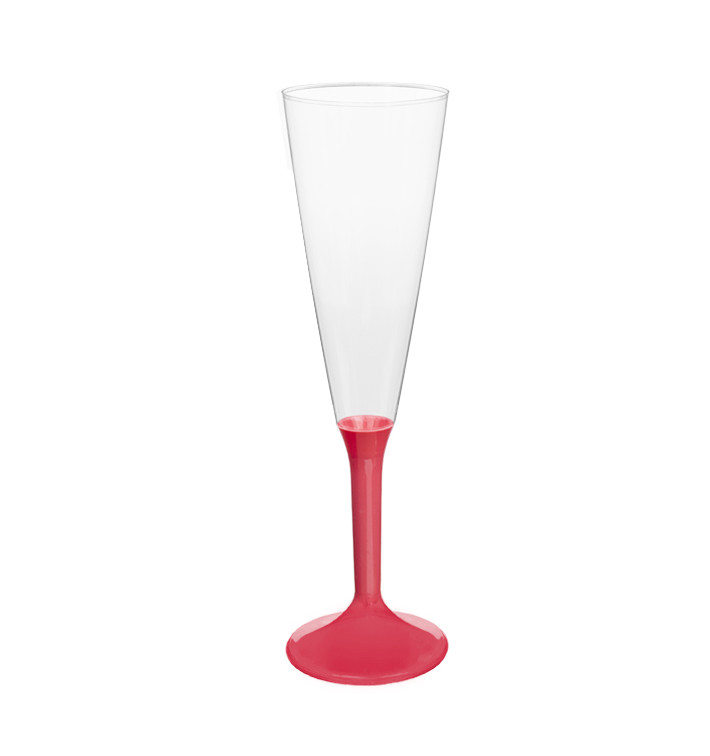 Flûte Champagne Plastique Pied Coral 160ml 2P (20 Utés) Flûte Champagne Plastique Pied Coral 160ml 2P (20 Utés)