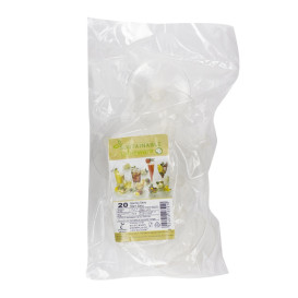 Flûte PLA Biodégradable Transparent 200ml (400 Utés)