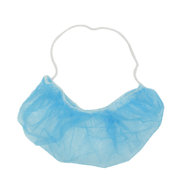 Couvre-barbe en Polypropylène Bleu (1.000 Utés) Couvre-barbe en Polypropylène Bleu (1.000 Utés)
