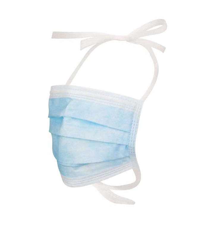 Masque Chirurgical 3 Plis à Lanières Bleu ( 2.000 Utés) Masque Chirurgical 3 Plis à Lanières Bleu ( 2.000 Utés)