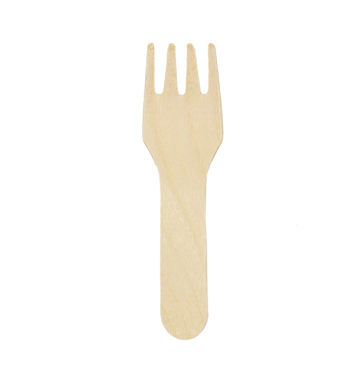 Mini Fourchette en Bois 7,5cm (2.400 Utés) Mini Fourchette en Bois 7,5cm (2.400 Utés)