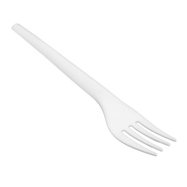 Fourchette Biodégradable CPLA Blanc 17cm (1.000 Utés)