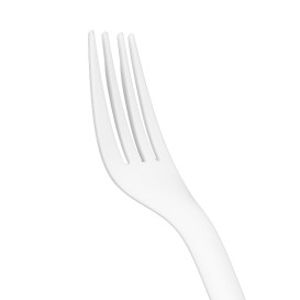 Fourchette Biodégradable CPLA Blanc 17cm (1.000 Utés)