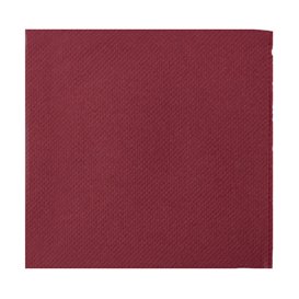 Serviette en Papier Micro Point 20x20cm Bordeaux (2.400 Utés)