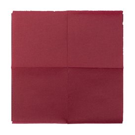 Serviette en Papier Micro Point 20x20cm Bordeaux (2.400 Utés)