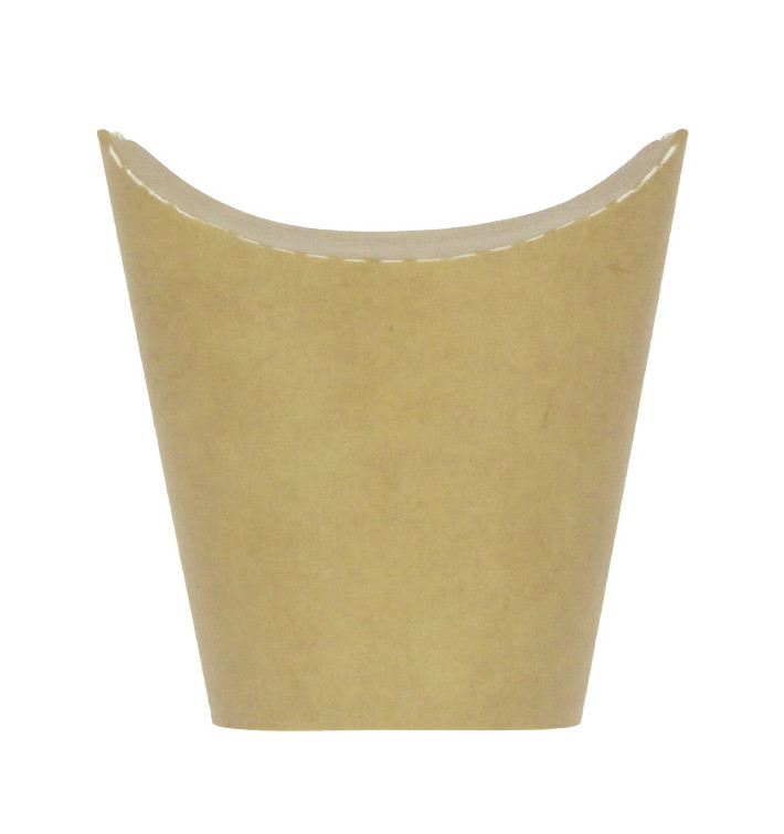 Gobelet Carton Ingraissable Effet Kraft avec Rabat 14Oz/420ml (1000 Utés)