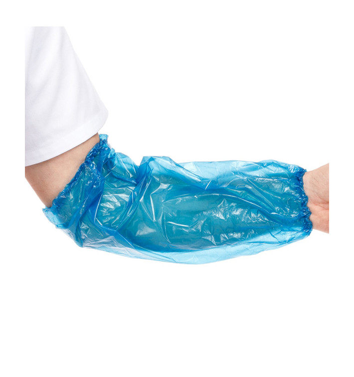 Manchettes Polyethylène 18x44cm 30 Micr.Bleu (100 Utés) Manchettes Polyethylène 18x44cm 30 Micr.Bleu (100 Utés)