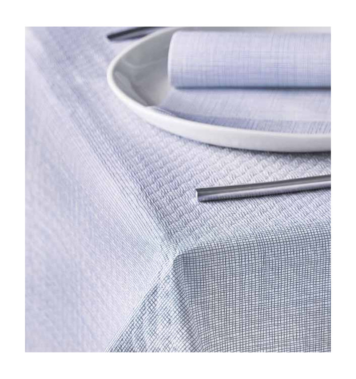 Nappe en papier 1x1m "Entre Lignes" Bleu 40g/m² (400 Utés) Nappe en papier 1x1m "Entre Lignes" Bleu 40g/m² (400 Utés)