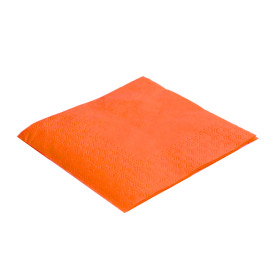 Serviette Papier à Cocktail 20x20 Orange (6.000 Unités)