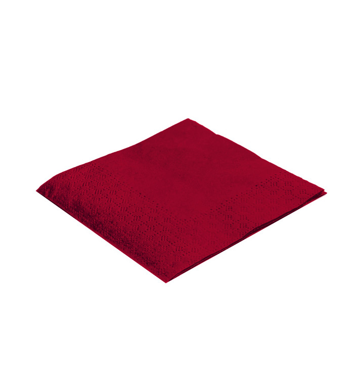 Serviette Papier à Cocktail 20x20 Bordeaux (6.000 Utés) Serviette Papier à Cocktail 20x20 Bordeaux (6.000 Utés)