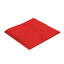 Serviette Papier à Cocktail 20x20 Rouge (6.000 Utés)