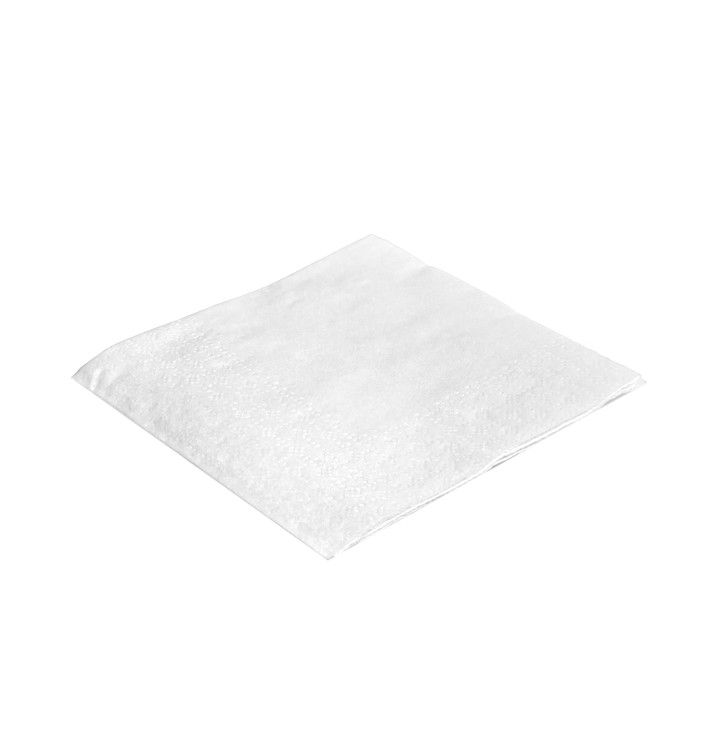 Serviette Papier à Cocktail 20x20cm 2E Blanc (100 Utés) Serviette Papier à Cocktail 20x20cm 2E Blanc (100 Utés)