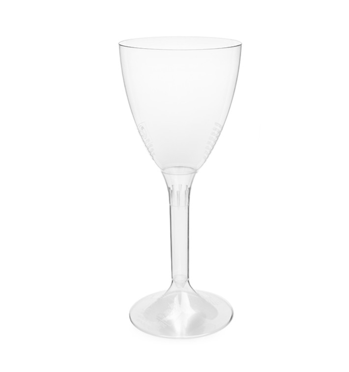 Verre Plastique Vin Pied Transparent 180ml 2P (200 Utés) Verre Plastique Vin Pied Transparent 180ml 2P (200 Utés)