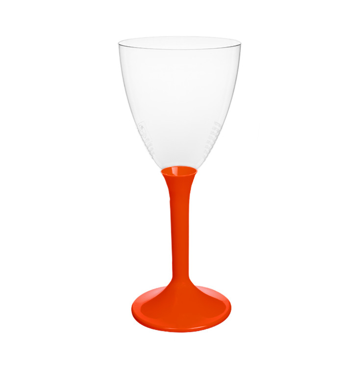 Verre Plastique Vin Pied Rouge 180ml 2P (200 Utés) Verre Plastique Vin Pied Rouge 180ml 2P (200 Utés)