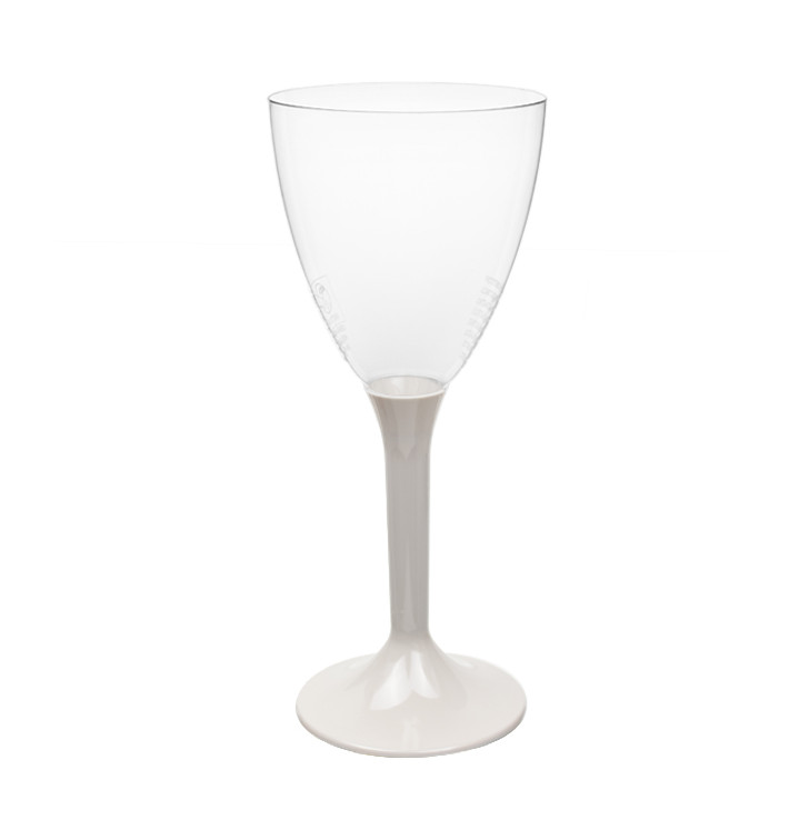 Verre Plastique Vin Pied Beige 180ml 2P (200 Utés) Verre Plastique Vin Pied Beige 180ml 2P (200 Utés)