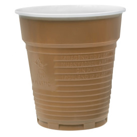 Gobelet Plastique Vending Marron 166ml Ø7,0cm (3.000 Utés)
