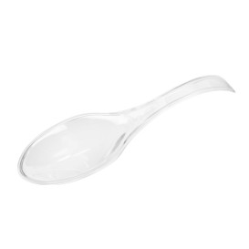 Mini Cuillère Argentée en plastique 10cm (50 unités)