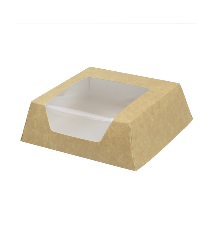 Boîte en Carton Kraft avec Fenêtre 120x120x40mm (25 Unités) Boîte en Carton Kraft avec Fenêtre 120x120x40mm (25 Unités)
